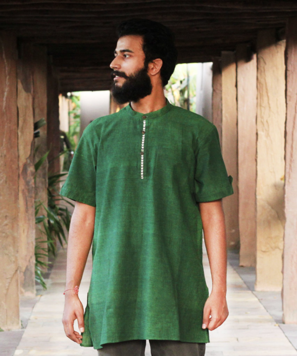 Khadiji gents kurta half sleeves