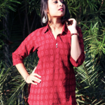 Khadi women half Kurti