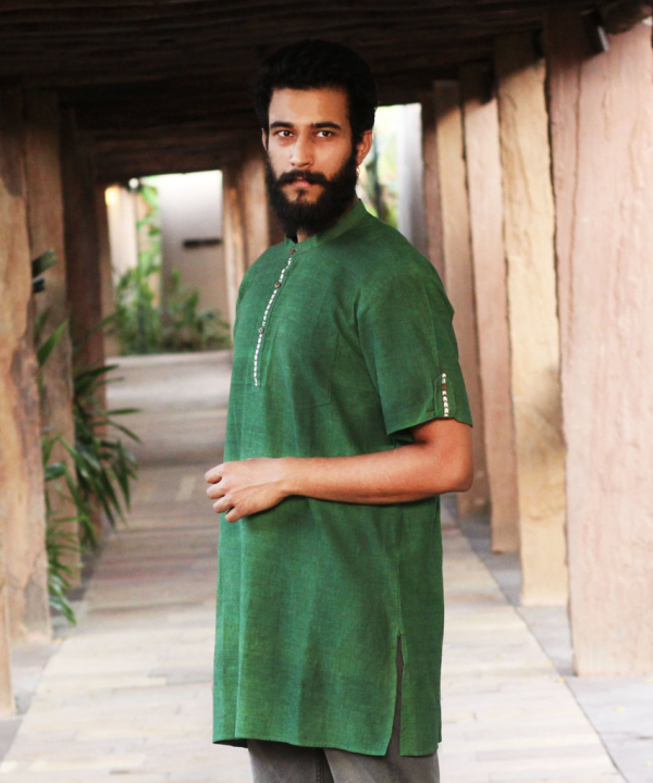 Khadiji gents kurta half sleeves